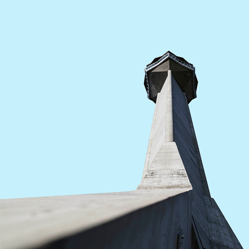Illustration for article titled These Photos of Belgrade's Socialist Architecture Look Like Ancient Spaceships
